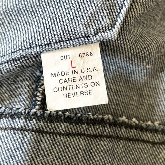 Harley-Davidson Denim Jacket Men’s Large Made in America Eagle Motorcycle USA - Picture 6 of 7